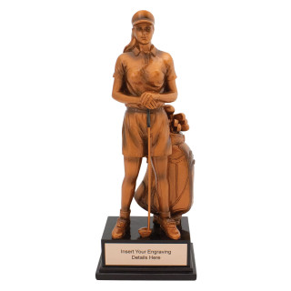 255MM Female Bronze Golfer from $37.75
