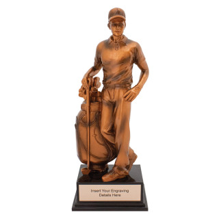 255MM Male Bronze Golfer from $37.75