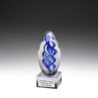 180MM Art Glass Blue Dome from $40.05