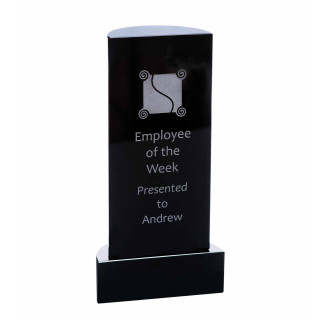 180MM Black Crystal Tower Semi-Circle Shape from $88.26