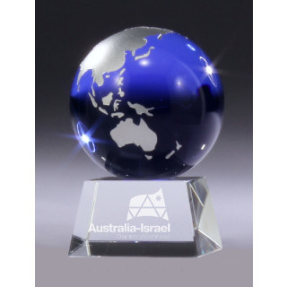 110mm Crystal Block with Globe
