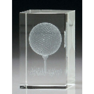 3D Golf Crystal 80mm