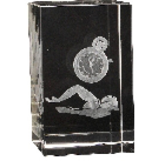 3D Swimming Crystal 80mm