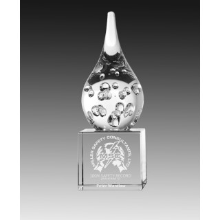 170mm Glass Teardrop on Base from $53.75
