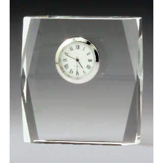 Crystal Clock Square 100mm
