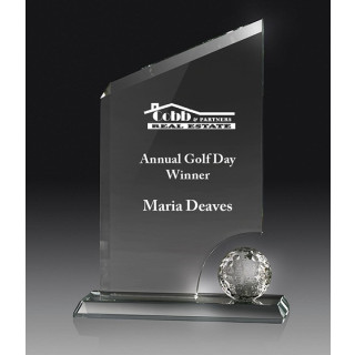 220mm Golf Glass Award from $49.97