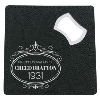 100MM Coaster Black / Bottle Opener from $10.12