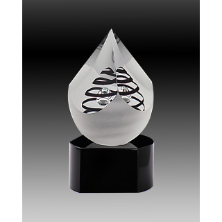 140mm Crystal PYRAMIDE with Black Swirl from $160.18