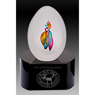 115mm Crystal Egg Red-Turguoise-Gold from $98.90