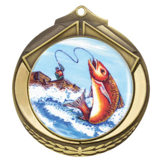 70MM Fishing Shield Medal Large from $9.43