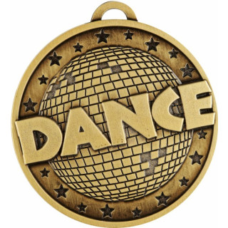 50MM Dance Globe Medal - Gold from $5.88
