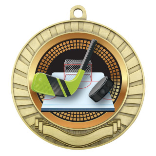 70MM Ice Hockey Eco Scroll Medal from $7.44