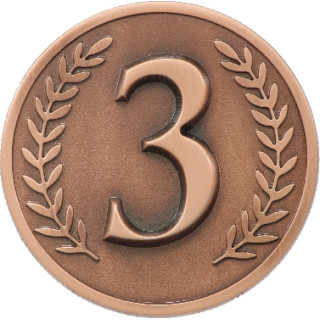 60mm Prestige 3rd Place Coin with Case