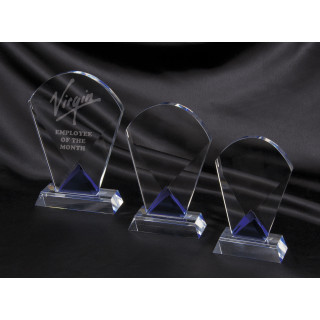 Crystal Fan with Blue in Base  from $56.93