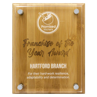250MM Bamboo Floating Plaque from $75.85