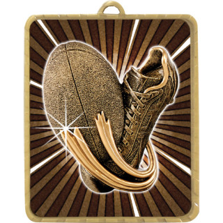 63 x 75MM Rugby Theme Lynx Medal from $7.28