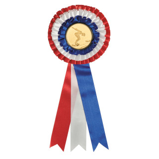  130 x 305mm Rosettes - Red,White,Blue from $8.03