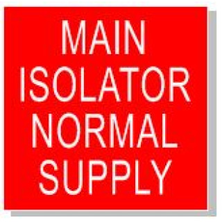 20x20mm MAIN ISOLATOR NORMAL SWITCH