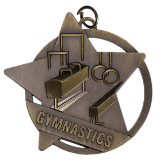 60mm Gymnastics Star Medal