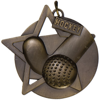 60mm Hockey Star Medal