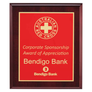 Designer Plaques - Red from $50.50