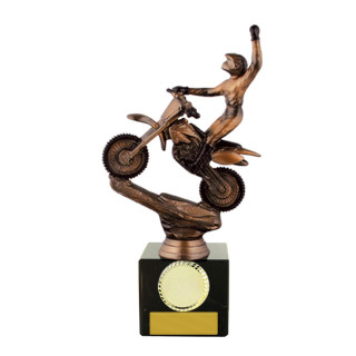 225MM Bronze Moto-X Bike on Column from $19.40