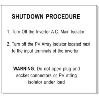 120x110mm SHUTDOWNPROCEDURE C
