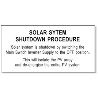 120x60mm Shutdown Procedure Micro