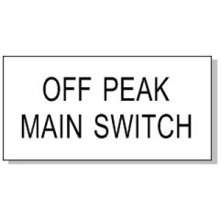 40x20mm OFF PEAK MAIN SWITCH
