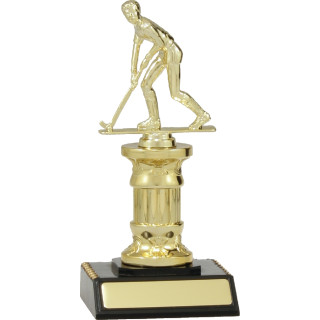 170mm Male Hockey Player on Column