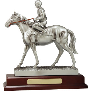 365mm Silver Rider and Horse