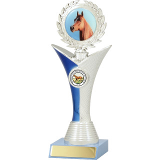 240mm Silver-Blue Stripe Horse Double