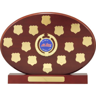 270mm Oval Timber Shields