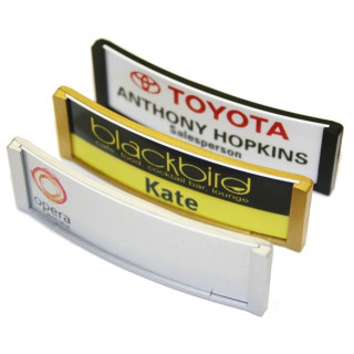 Curved Reusable Badges