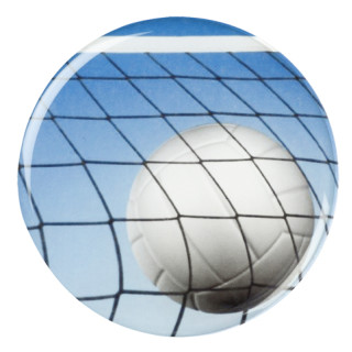 Volleyball in net