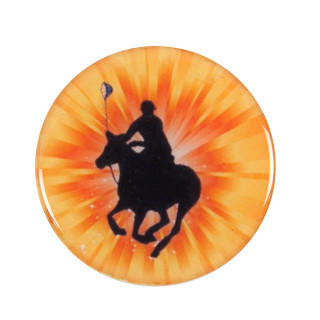 Silhouette polo rider