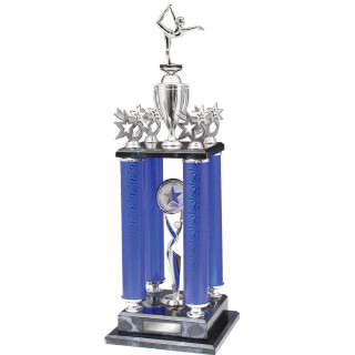 Gymnastics Perpetual & Post Trophy 610mm