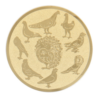 Birds gold metal