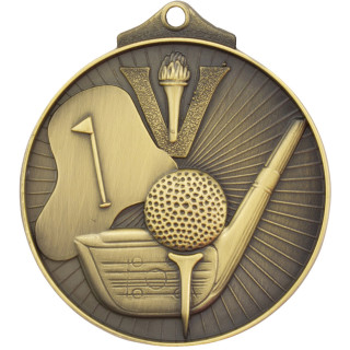 52mm 3D Sunray Golf in G,S or Bnz