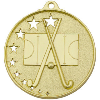 52mm 3D Star Hockey Medal From $5.30