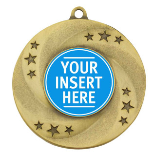 50MM Generic Swirl Star Medal from $5.52