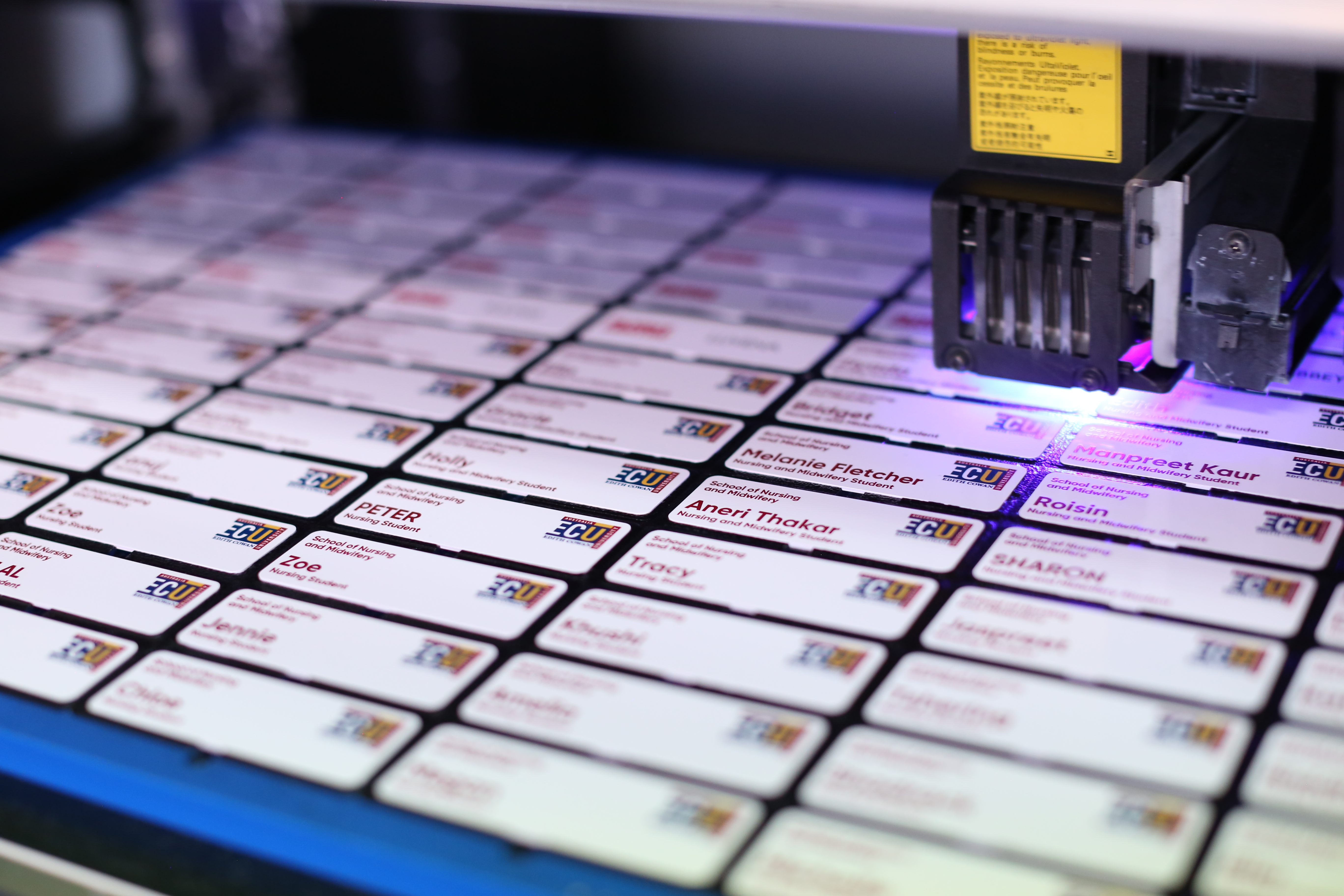 badge printing process